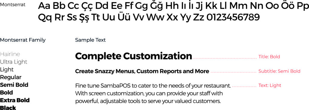 SambaPOS Fonts Montserrat